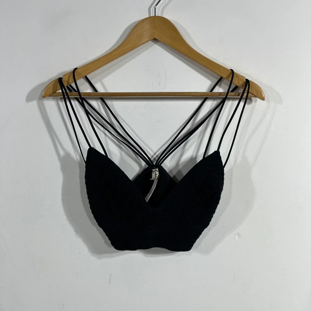 Intimately Free People Babydoll Fairy Grunge Whimsigoth Crop Top Medium Boho